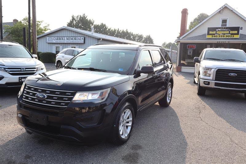 Black 2017 Ford Explorer SUV / Crossover Front-Wheel Drive Automatic