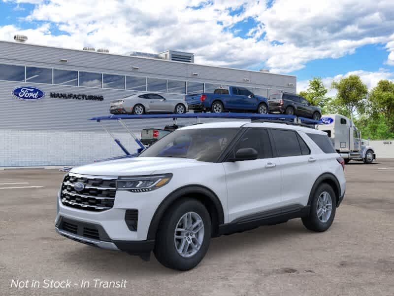 Space White Metallic 2026 Ford Explorer SUV / Crossover All-Wheel Drive Automatic
