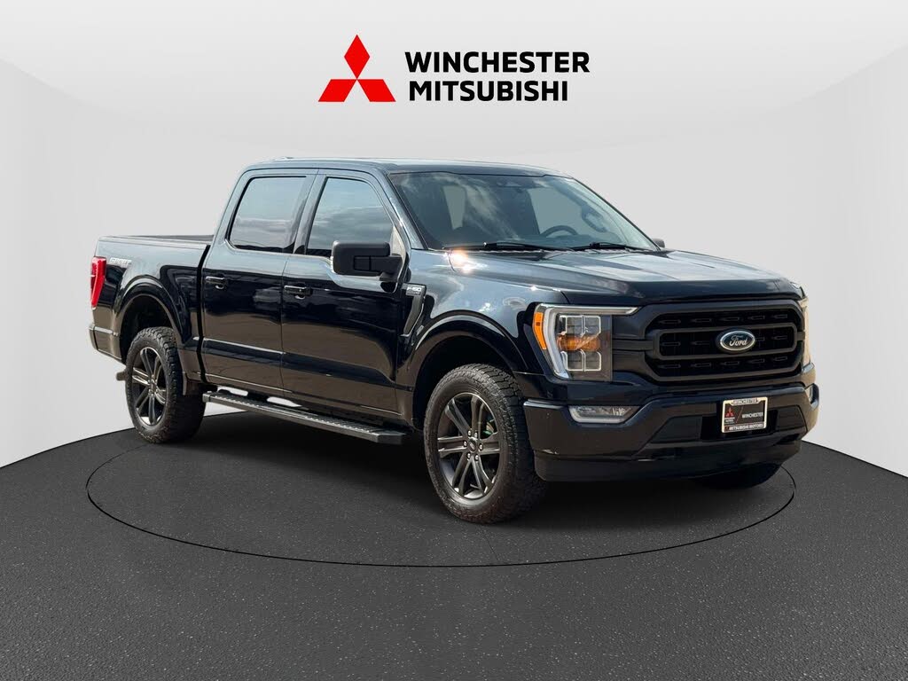Black 2022 Ford F-150 Pickup Truck Four-Wheel Drive Automatic
