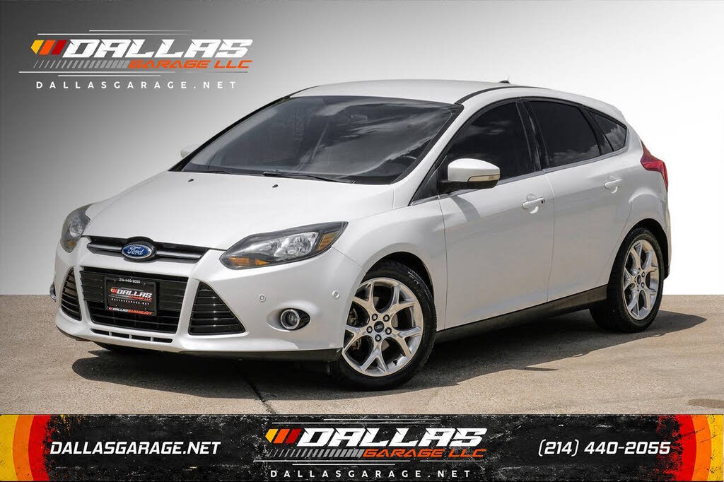 White 2013 Ford Focus Hatchback Front-Wheel Drive 6-Speed Automatic