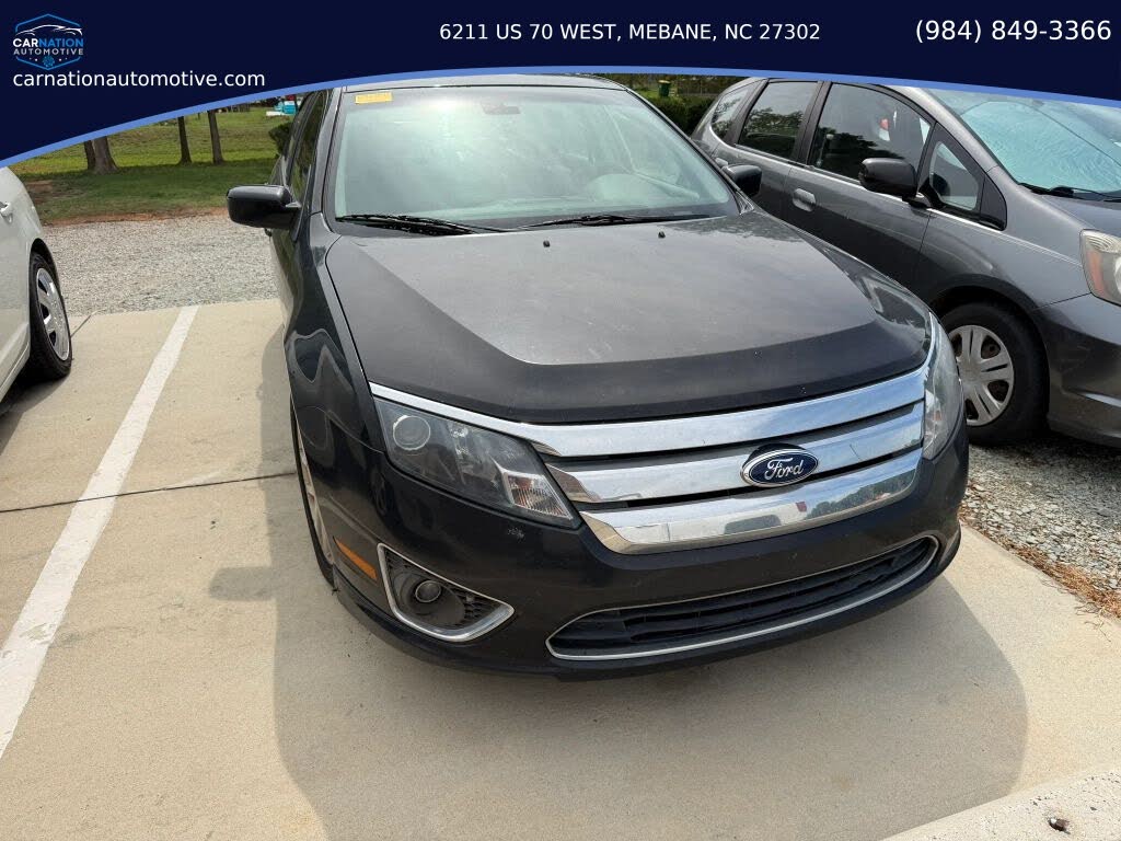 Black 2011 Ford Fusion Sedan Front-Wheel Drive 6-Speed Automatic Overdrive