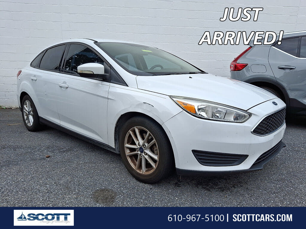 White 2016 Ford Focus Sedan Front-Wheel Drive Automatic