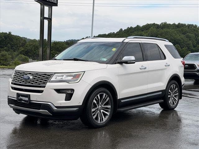 White Platinum Metallic Tri-Coat 2018 Ford Explorer SUV / Crossover All-Wheel Drive 6-Speed Automatic