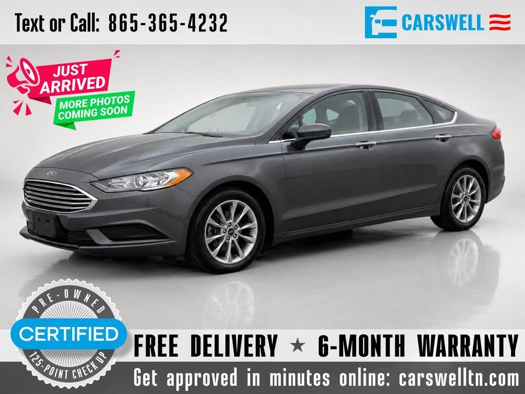 Gray 2017 Ford Fusion Sedan Front-Wheel Drive 6-Speed Automatic