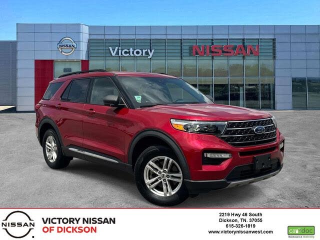 Red Metallic 2020 Ford Explorer SUV / Crossover All-Wheel Drive Automatic
