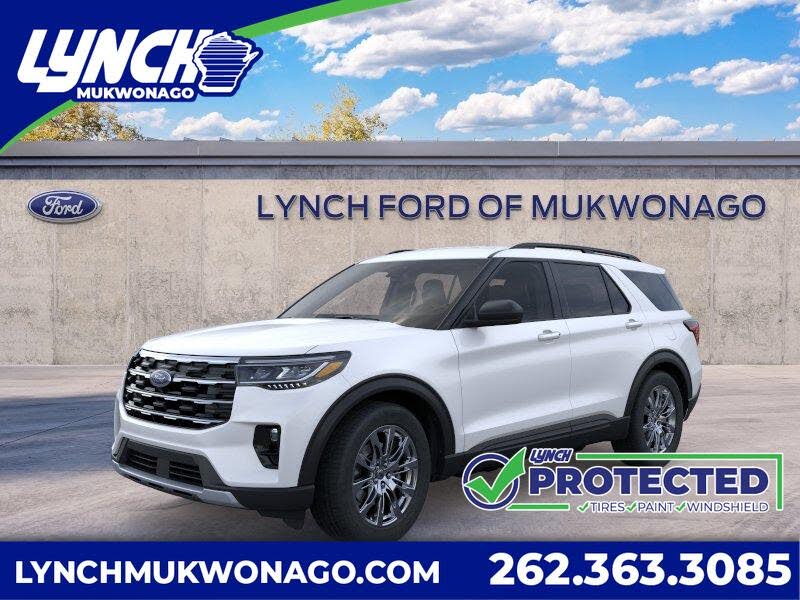 STAR WHITE METALLIC TRI-COAT 2026 Ford Explorer SUV / Crossover All-Wheel Drive Automatic