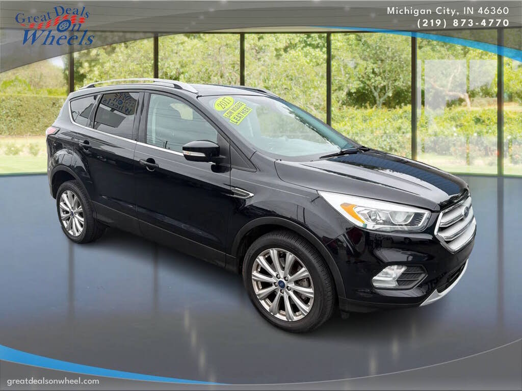 Black 2017 Ford Escape SUV / Crossover All-Wheel Drive 6-Speed Automatic