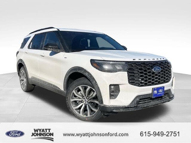 White Metallic 2026 Ford Explorer SUV / Crossover All-Wheel Drive Automatic