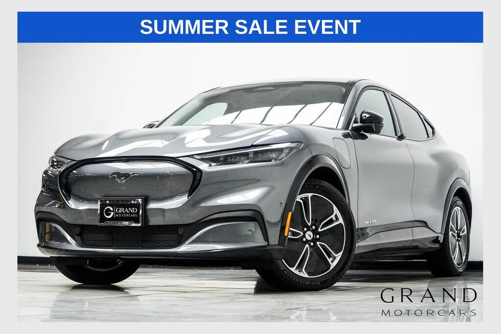 Gray Metallic 2023 Ford Mustang Mach-E SUV / Crossover Rear-Wheel Drive Automatic