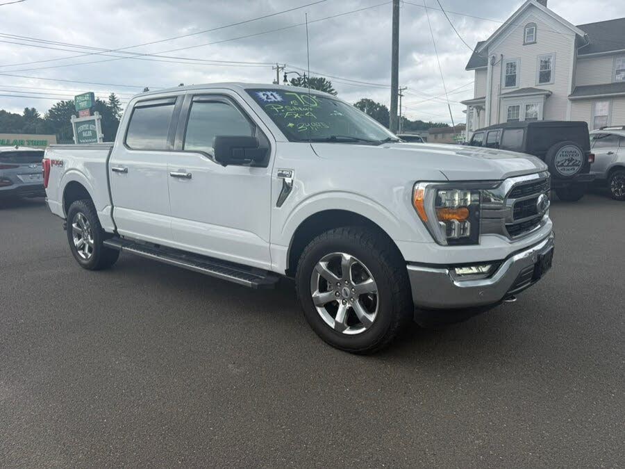 White 2021 Ford F-150 Pickup Truck Four-Wheel Drive Automatic