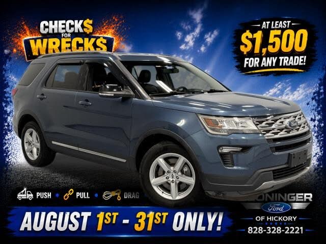 Blue Metallic 2018 Ford Explorer SUV / Crossover Front-Wheel Drive 6-Speed Automatic