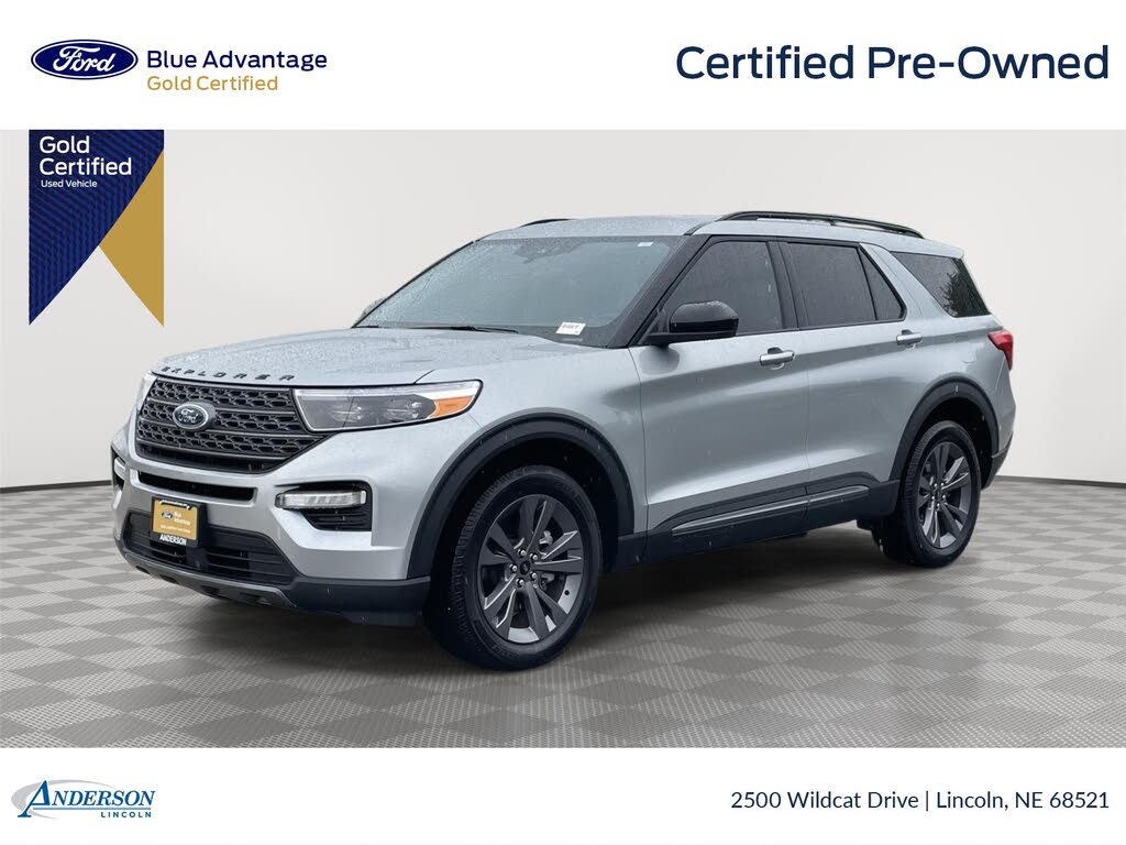 Iconic Silver 2023 Ford Explorer SUV / Crossover All-Wheel Drive Automatic