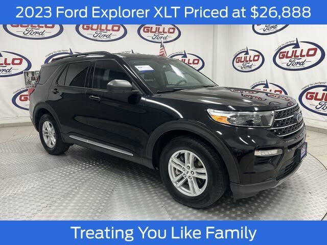 Black Metallic 2023 Ford Explorer SUV / Crossover Rear-Wheel Drive Automatic