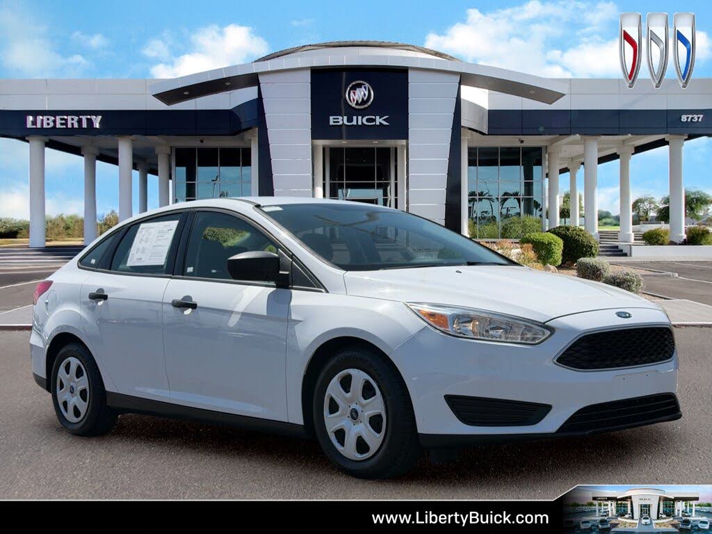 White 2017 Ford Focus Sedan Front-Wheel Drive Automatic