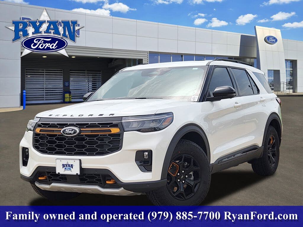 White Metallic 2026 Ford Explorer SUV / Crossover All-Wheel Drive Automatic