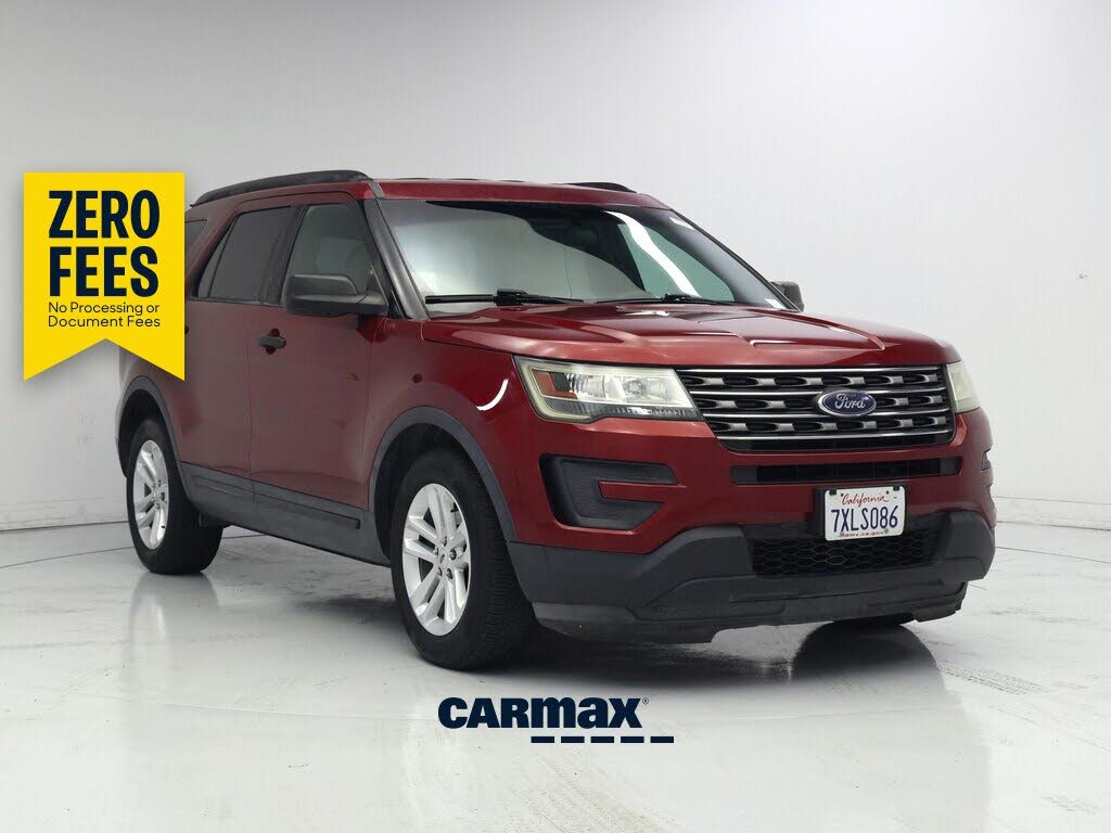 Red (Burgundy) 2017 Ford Explorer SUV / Crossover Front-Wheel Drive Automatic