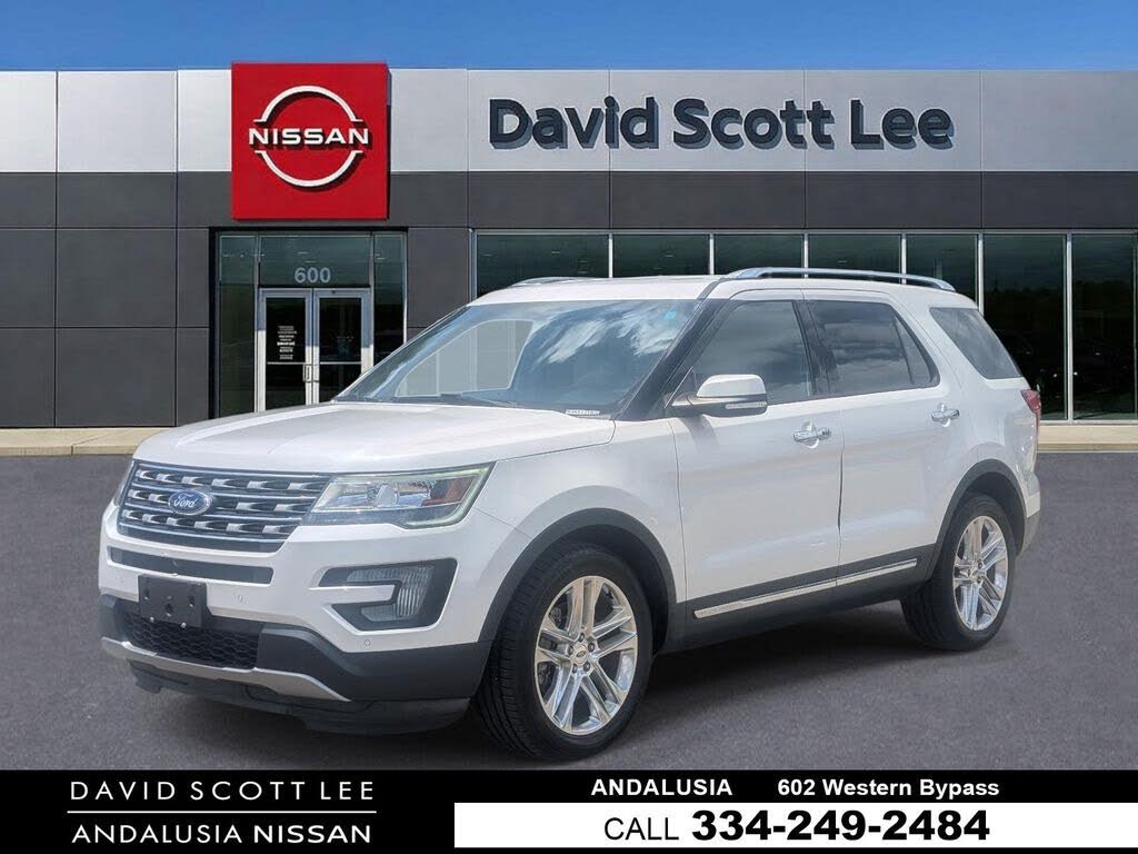 White Platinum Clearcoat Metallic 2017 Ford Explorer SUV / Crossover Front-Wheel Drive 6-Speed Automatic
