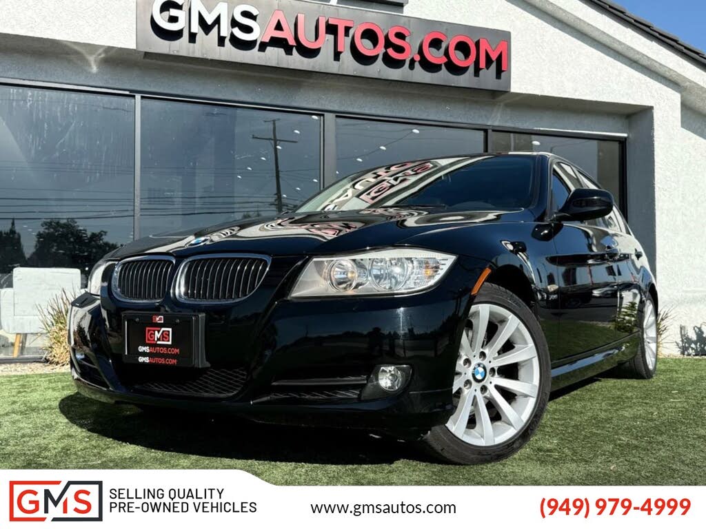 Jet Black 2011 BMW 3 Series Sedan All-Wheel Drive Automatic