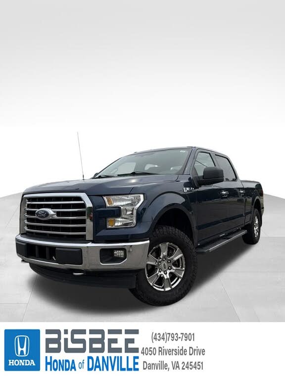 Blue 2017 Ford F-150 Pickup Truck Four-Wheel Drive 6-Speed Automatic
