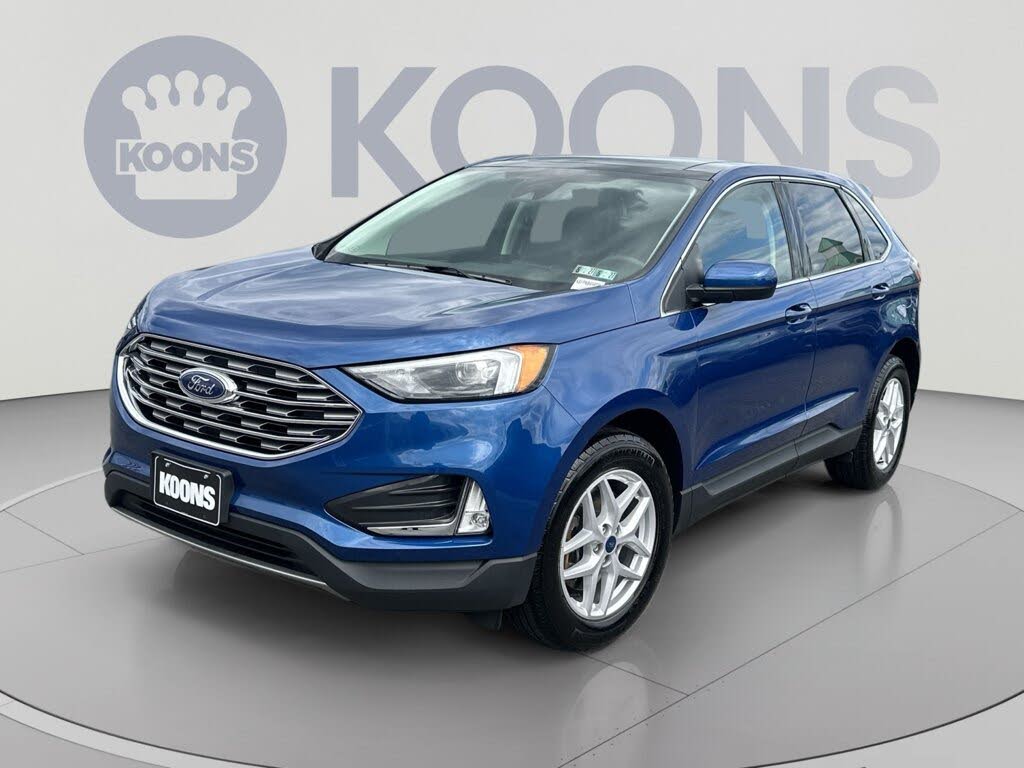 Blue 2022 Ford Edge SUV / Crossover All-Wheel Drive Automatic