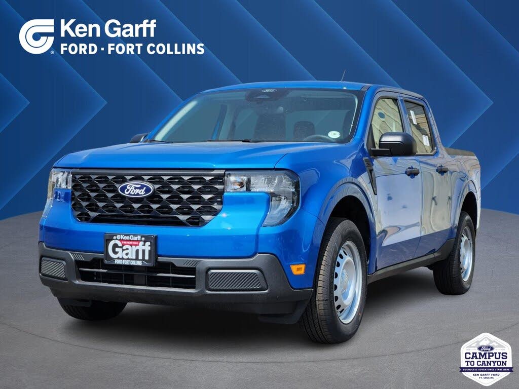 Blue 2026 Ford Maverick Pickup Truck All-Wheel Drive Continuously Variable Transmission
