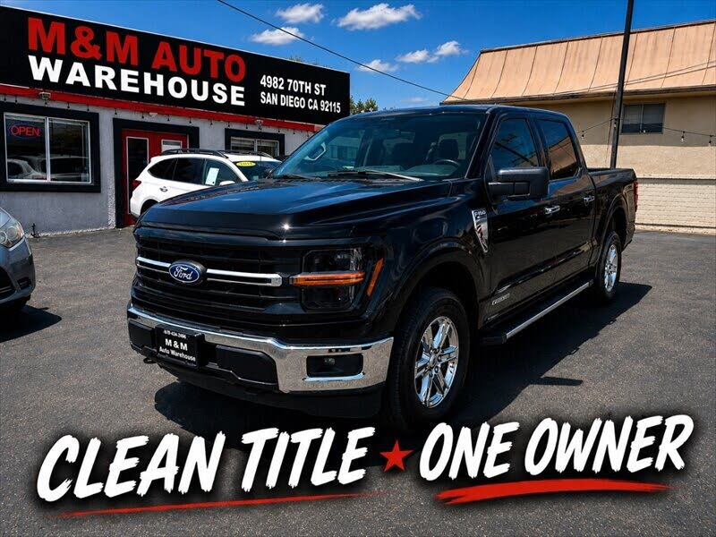 Agate Black 2024 Ford F-150 Pickup Truck Four-Wheel Drive Automatic