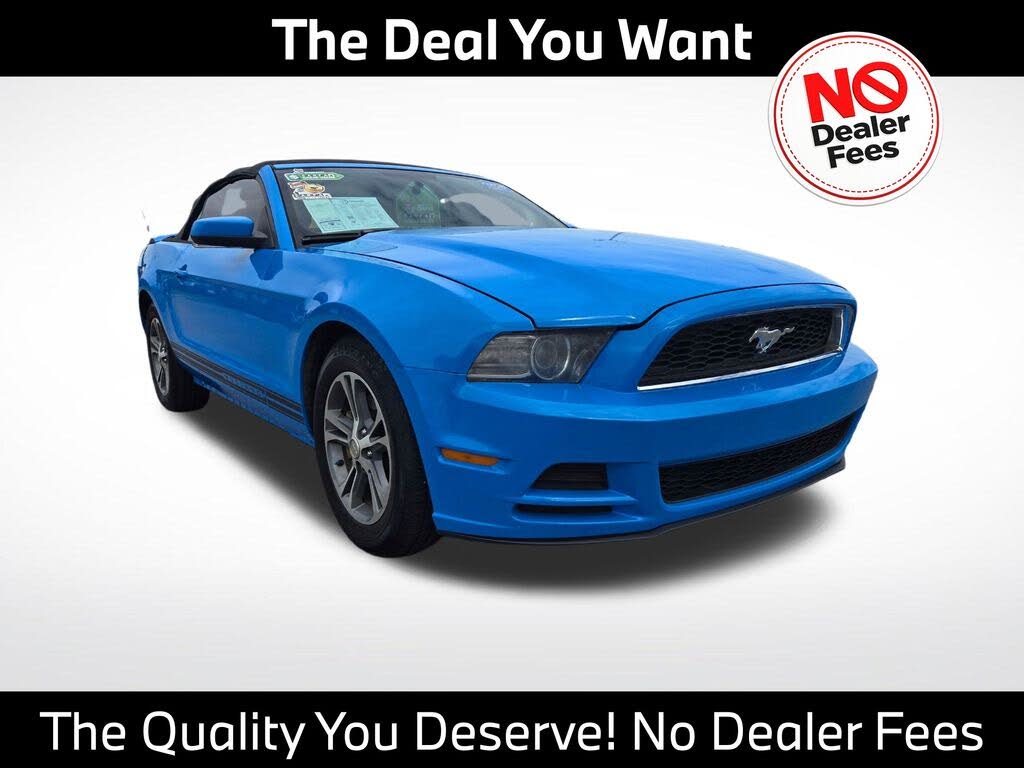 Grabber Blue 2013 Ford Mustang Convertible Rear-Wheel Drive 6-Speed Automatic