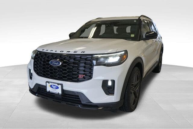 White Metallic 2025 Ford Explorer SUV / Crossover All-Wheel Drive Automatic