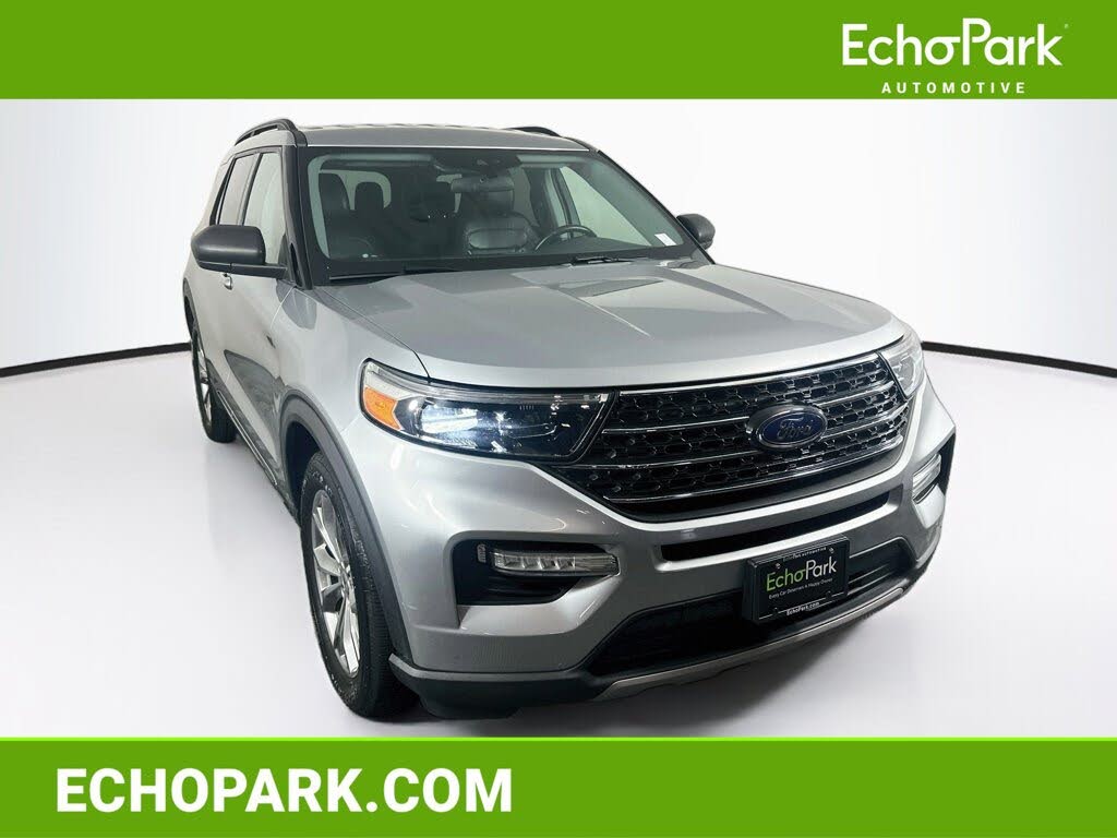Silver 2020 Ford Explorer SUV / Crossover Rear-Wheel Drive Automatic