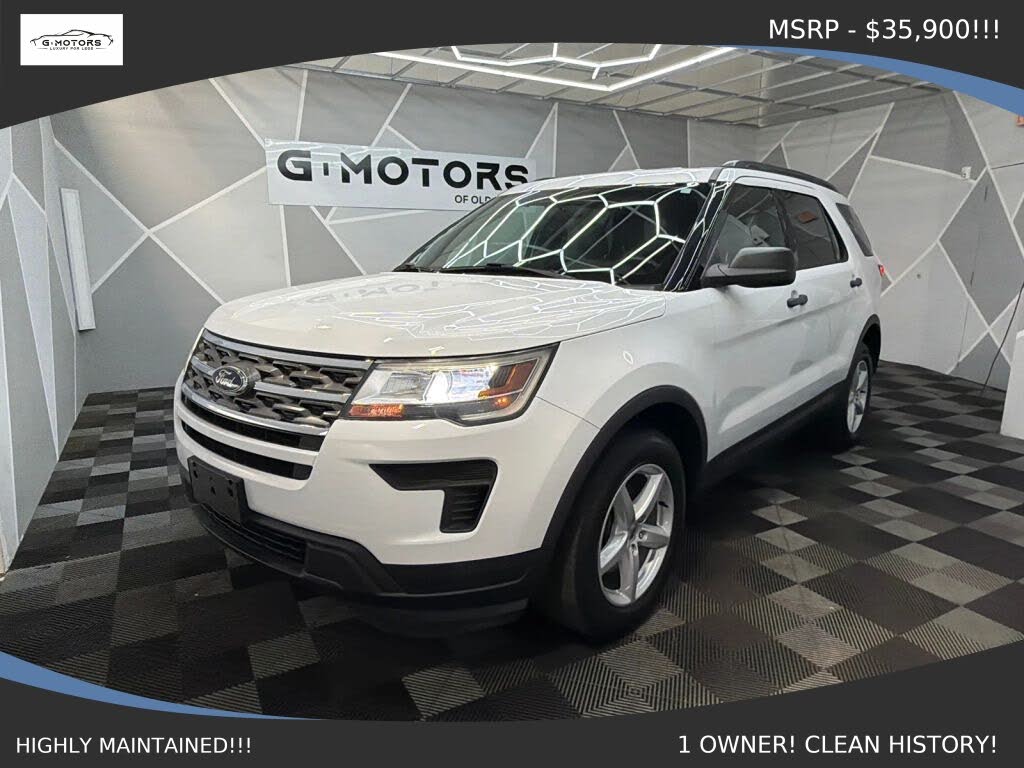 White 2018 Ford Explorer SUV / Crossover All-Wheel Drive 6-Speed Automatic