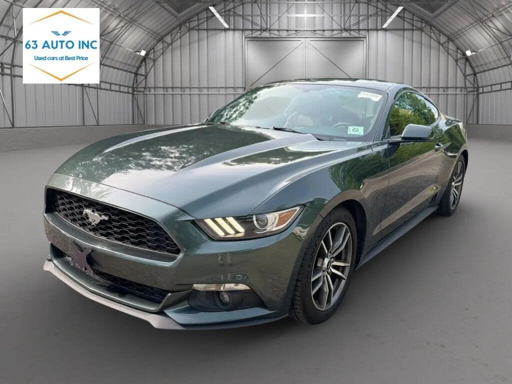 Gray 2015 Ford Mustang Coupe Rear-Wheel Drive 6-Speed Automatic