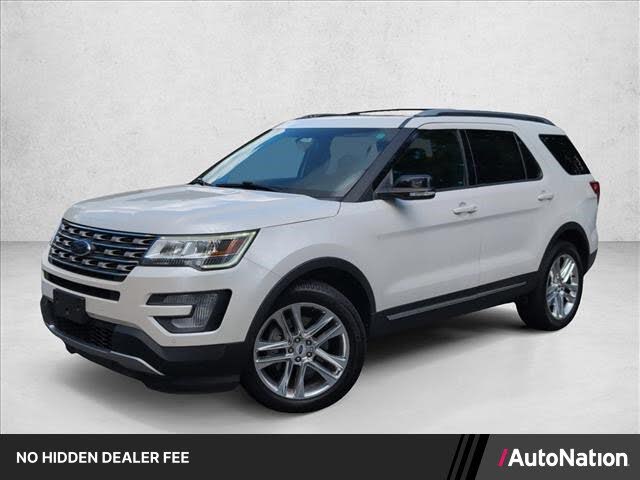 White Platinum Metallic Tri-Coat 2017 Ford Explorer SUV / Crossover All-Wheel Drive 6-Speed Automatic