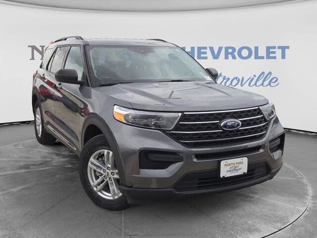 Gray Metallic 2022 Ford Explorer SUV / Crossover Rear-Wheel Drive Automatic