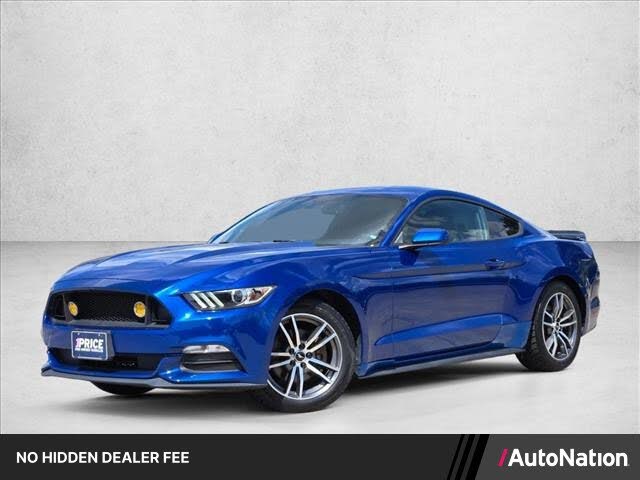 Lightning Blue Metallic 2017 Ford Mustang Coupe Rear-Wheel Drive 6-Speed Manual