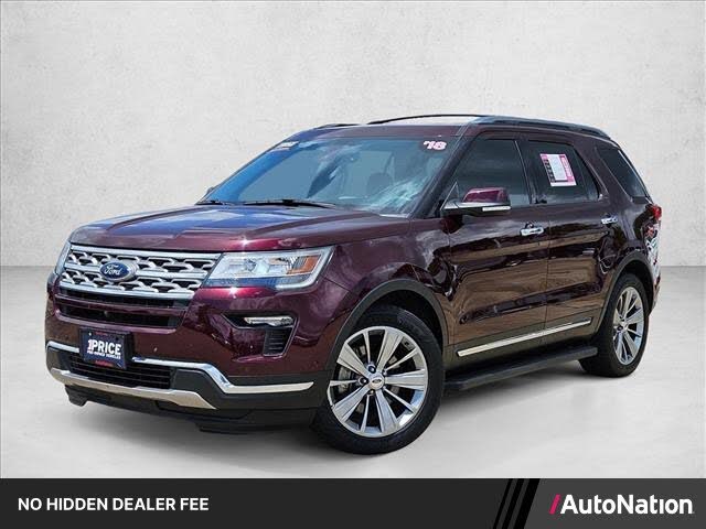 Red (Burgundy Velvet Metallic Tinted Clearcoat) 2018 Ford Explorer SUV / Crossover Front-Wheel Drive 6-Speed Automatic