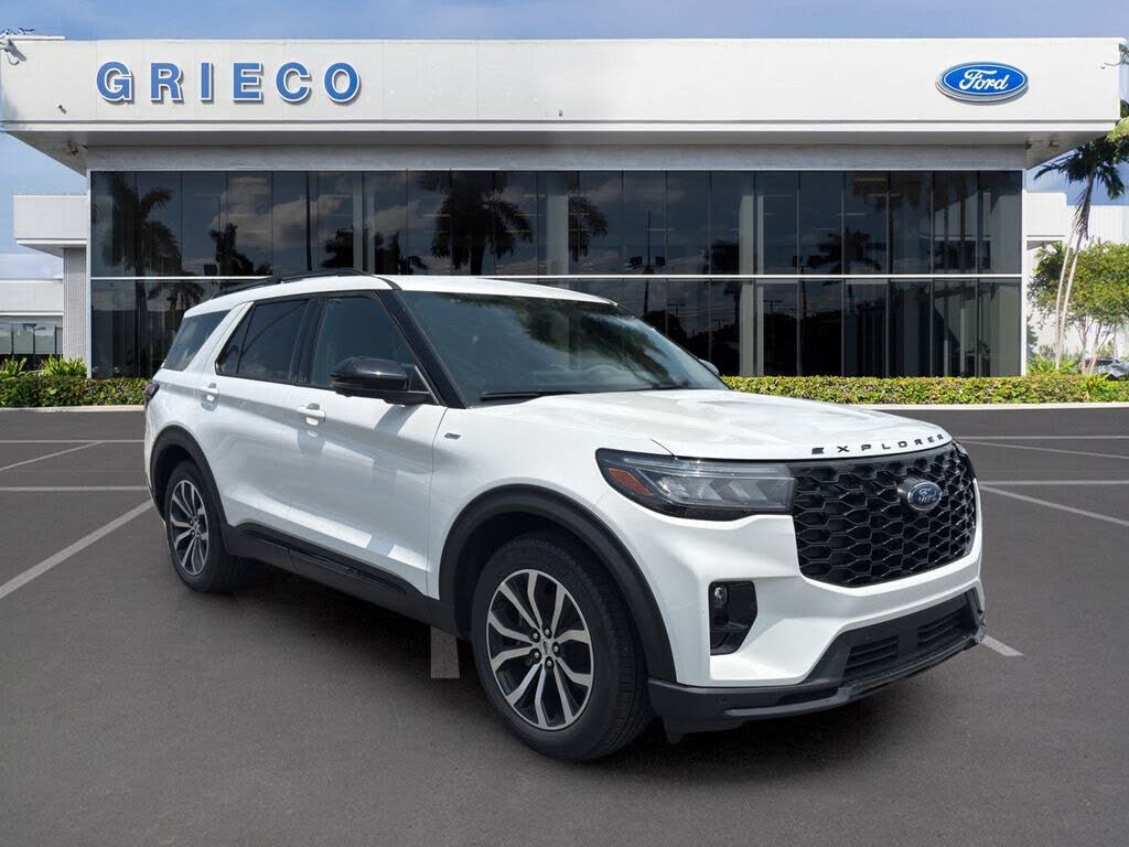 White Metallic 2026 Ford Explorer SUV / Crossover Rear-Wheel Drive Automatic