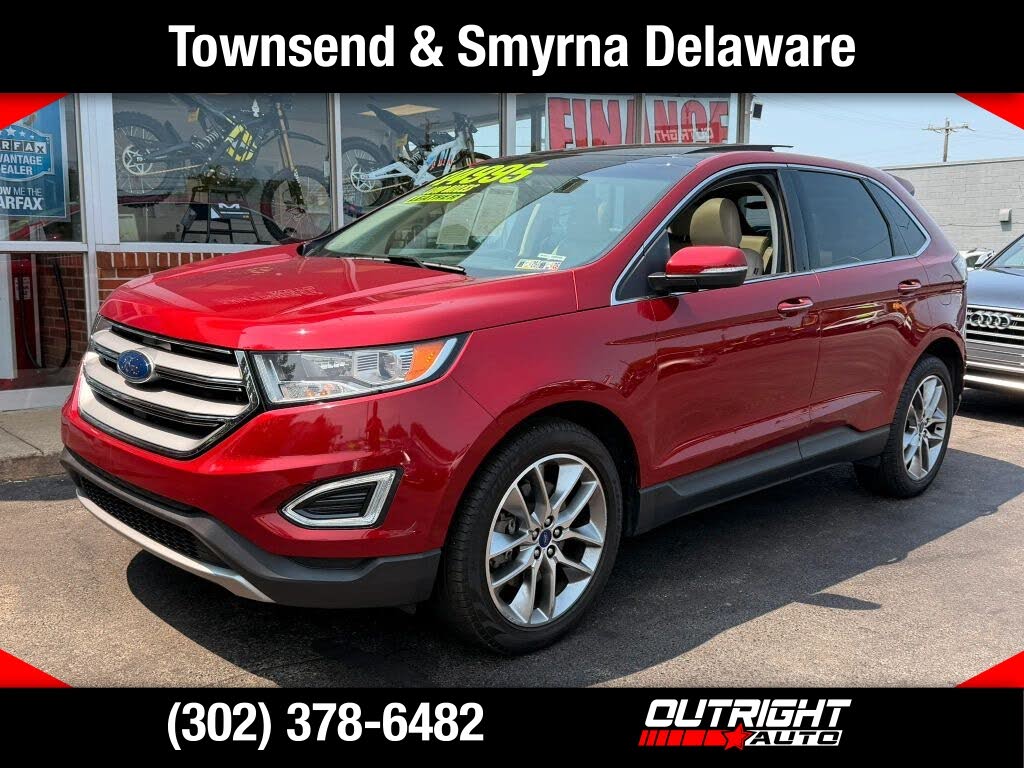 Red 2018 Ford Edge SUV / Crossover All-Wheel Drive 6-Speed Automatic