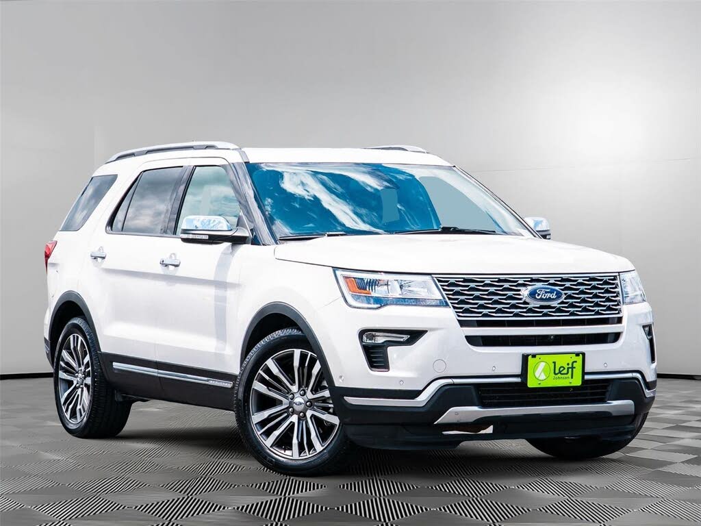 White Platinum Metallic Tri-Coat 2019 Ford Explorer SUV / Crossover All-Wheel Drive 6-Speed Automatic