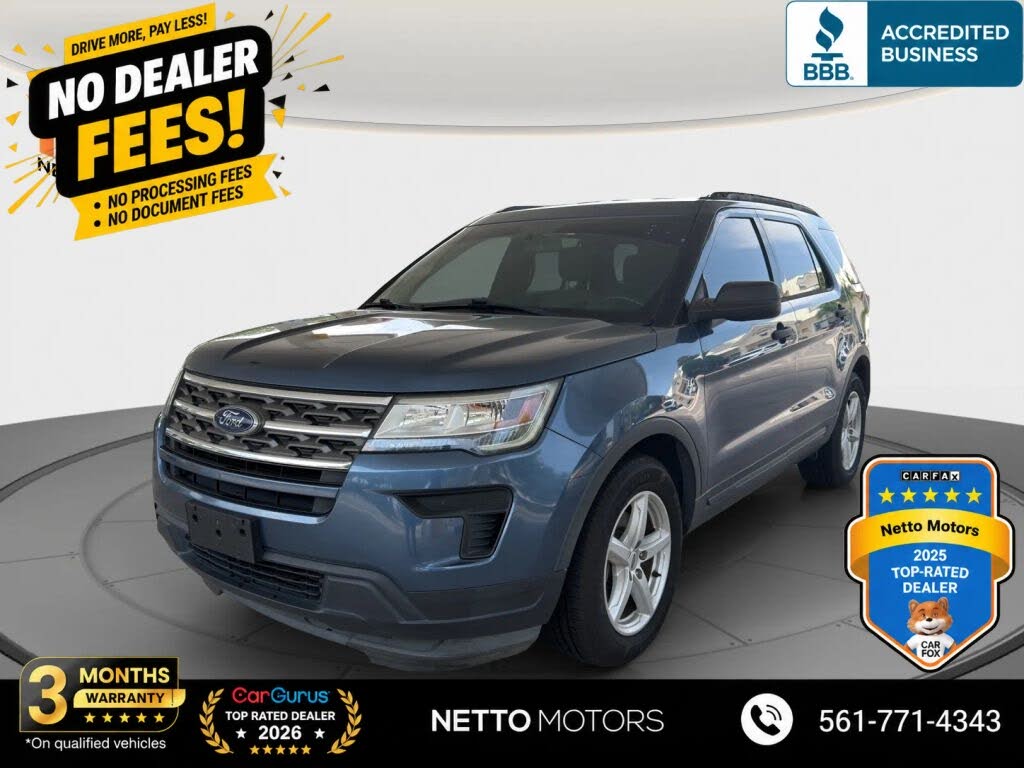 Blue Metallic 2018 Ford Explorer SUV / Crossover Front-Wheel Drive 6-Speed Automatic