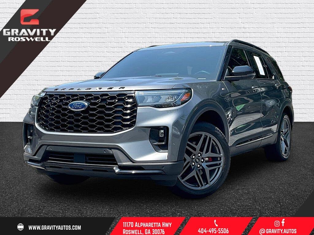 Carbonized Gray Metallic 2025 Ford Explorer SUV / Crossover All-Wheel Drive Automatic