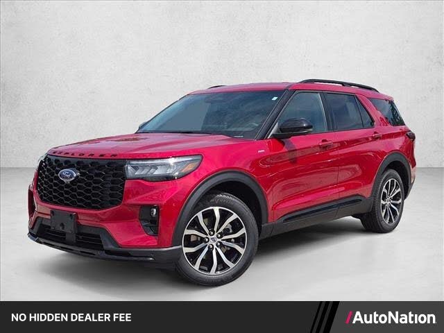Rapid Red Metallic Tinted Clearcoat 2026 Ford Explorer SUV / Crossover Rear-Wheel Drive Automatic