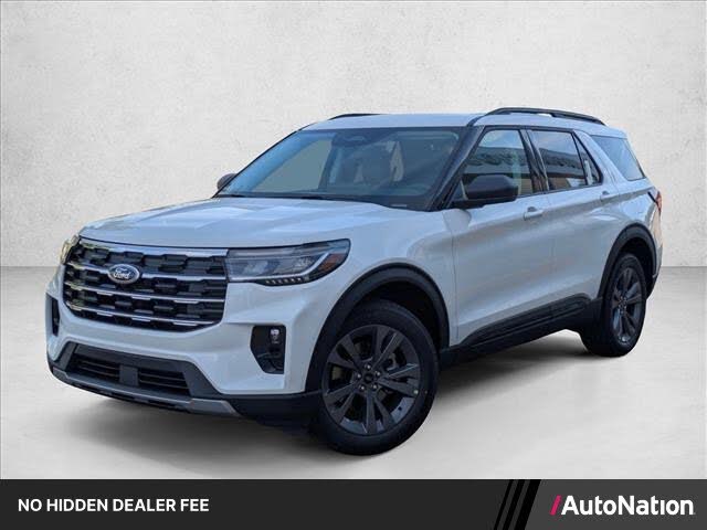 Star White Metallic Tri-Coat 2026 Ford Explorer SUV / Crossover All-Wheel Drive Automatic