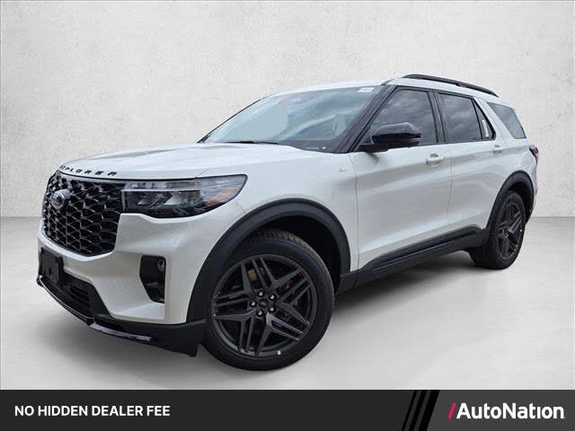 Star White Metallic Tri-Coat 2026 Ford Explorer SUV / Crossover Rear-Wheel Drive Automatic