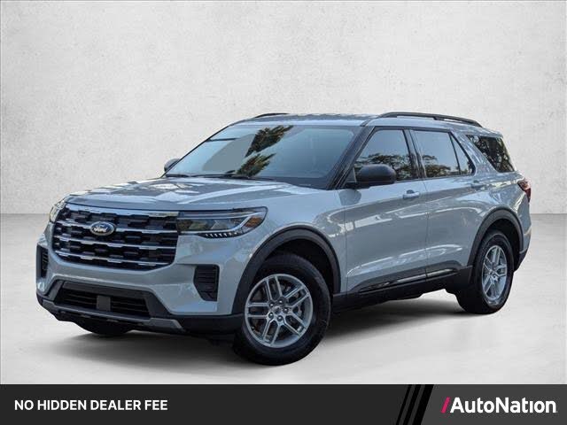 Space White Metallic 2026 Ford Explorer SUV / Crossover Rear-Wheel Drive Automatic