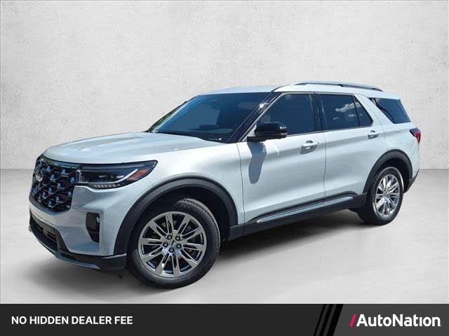 Space White Metallic 2026 Ford Explorer SUV / Crossover Rear-Wheel Drive Automatic