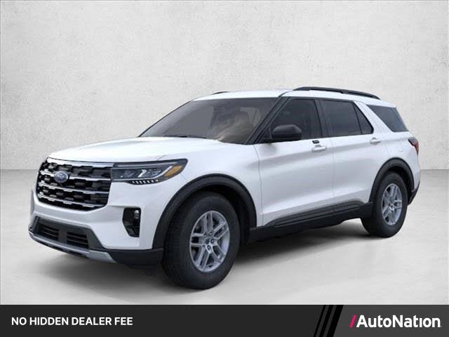 Star White Metallic Tri-Coat 2026 Ford Explorer SUV / Crossover Rear-Wheel Drive Automatic