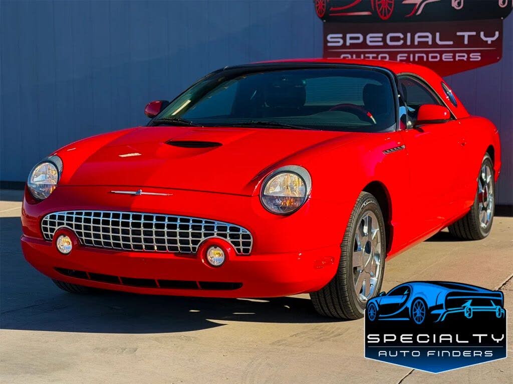 Red 2002 Ford Thunderbird Convertible Rear-Wheel Drive Automatic