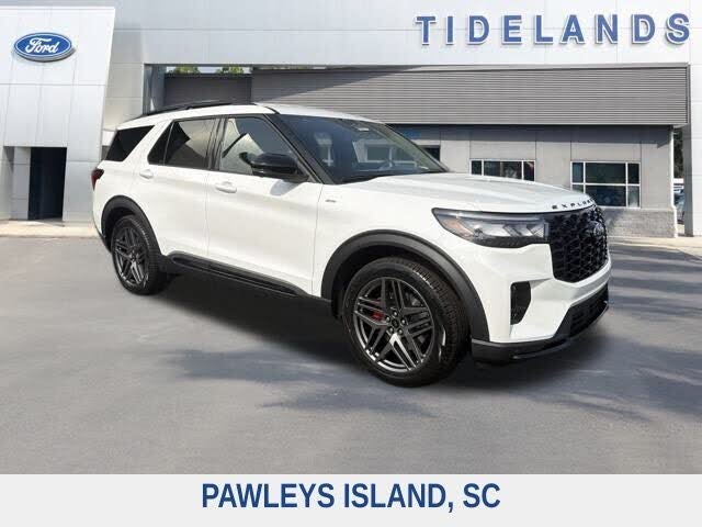 Star White Metallic Tri-Coat 2026 Ford Explorer SUV / Crossover Rear-Wheel Drive Automatic