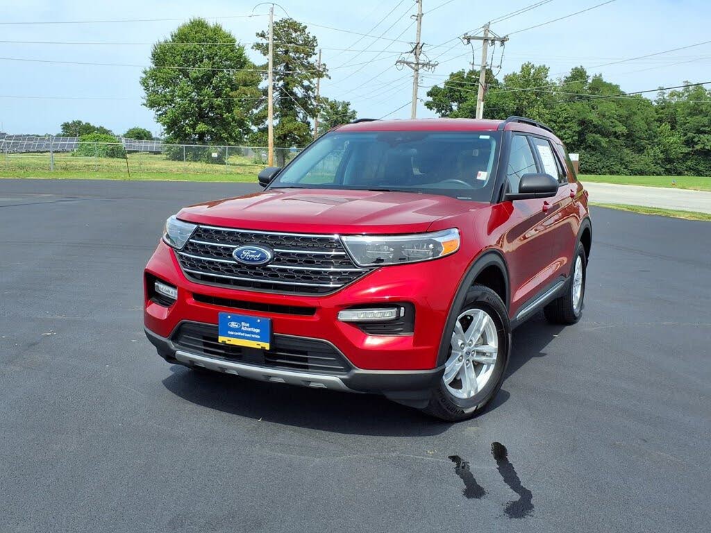 Red 2023 Ford Explorer SUV / Crossover All-Wheel Drive 10-Speed Automatic