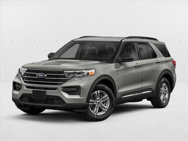 Iconic Silver Metallic 2023 Ford Explorer SUV / Crossover Rear-Wheel Drive Automatic